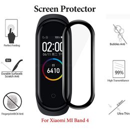 3D Film For Xiaomi Mi Band 4 Protector Soft Glass For Mi band 4 Film Full Cover Screen Protection Case Protective Smart Accessories