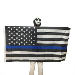 3x5Fts Polyester USA Flags United States Stars Stripes US American Banners 90x150cm America Black White Blue Flying Flags VT1457