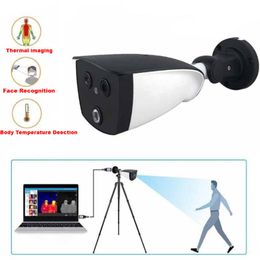 Facial Recognition System Thermal Imaging Camera Optical Bi-Spectrum Network IP Measuring AI Human Body Temperature Detector