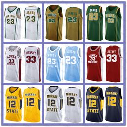 NCAA Lebron 23 James Bryant Jersey Michael 12 Ja Morant Dwyane 3 Wade Kyrie Trae Irving Young Kawhi Jarrett Leonard Cuer Basketball