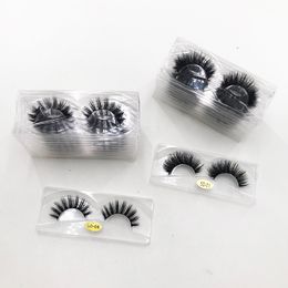 Faux 5D mink lashes Customised black soft natural eyelashes 15mm-20mm long eyelash strip false lash vendor