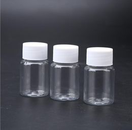 wholesale 30ml Clear Plastic Small Packing Bottles Bottle with Screw Cap