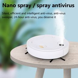 Fully Automatic 3-in-1 Spray Smart Robot Vacuum Cleaner USB Charging Sweeping Robot Dry and Wet Mop UV Disinfection Cleaner