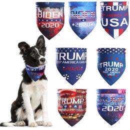 BIDEN TRUMP Pets Scarves Adults Magic Scarf 2020 American President Election Donald Trump Biden Letter Turban Dogs Cats Bandanas DBC BH3786