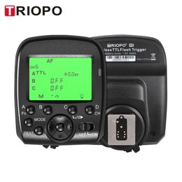 -TRIOPO G1 2.4G Wireless Flash Trigger DuAll Übertragung mit LCD-Anzeige 16 Kanäle für Series Kamera Speedlites