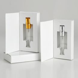 3ML 5ML 10ML bottiglia di vetro per profumo Parfum Spray Bottle con imballaggio Box cosmetici campione bottiglie riutilizzabili Vial