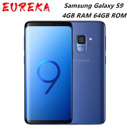 Unlocked Orijinal Samsung Galaxy S9 G960U G960F 4GB RAM 64GB ROM12MP Kamera Akıllı Telefon 4G LTE5.8" ekran Sekiz Çekirdekli