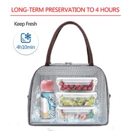 Aosbos Fashion Portable Cooler Lunch Bag Thermal Insulated Travel Food Tote Bags Food Picnic Lunch Box Bag for Men Women Kids MX202449