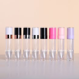 6ml 8ml Refillable tubes Plastic Lipstick tubes Lip Balm Bottle DIY empty clear custom lipgloss lip gloss tubes with wands