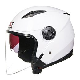 visière demi casque Promotion Casques de moto Universal Halfsque avec une visière solaire pour les hommes adultes femmes