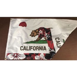 3x5 Double Sided 3 Layers California Republic Flags Banner , 100% Polyester Fabric Outdoor Indoor , Free Shipping