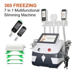 New 7IN1 cryolipolysis fat freezing vacuum slimming machine cavitation systerm Fet reduction fat loss machine body shaper