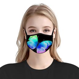 Party Anime Cute Butterfly Mask Adult Fun Fancy Dress Lower Half Face Mouth Muffle Mask Reusable Dust Warm Windproof Cotton Mask