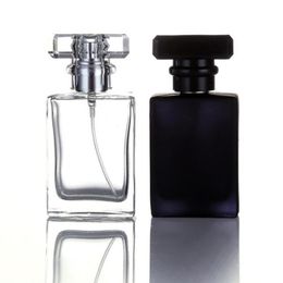 Hot Black Clear Empty Cosmetic Spray Bottle 50ML Makeup Water Container Perfume Cosmetic Refillable Sprayer Vial LX2874