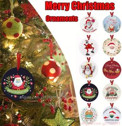 2020 Mask Ornament DIY Snowman Pendant Christmas Tree Pendant Christmas Decoration Christmas Gift Ornament NEW HU89