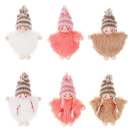 Christmas Tree Pendant Cute Cloak Boy Girl Doll Set Hanging Pendants Xmas Tree Ornaments Window Decoration JK2008XB