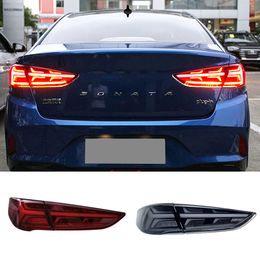 2PCS for Hyundai Sonata 9 Taillights 2018-2019 Car Styling LED Tail Lamp Turn Signal Brake Reverse LED light