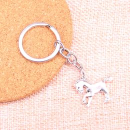 New Keychain 23*25mm horse steed Pendants DIY Men Car Key Chain Ring Holder Keyring Souvenir Jewelry Gift