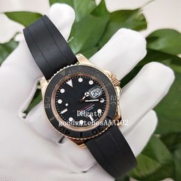 amazing Mens Mechanical Watch 40mm Black Dial 126655 28655 Rubber Strap Bands Asia ETA 2813 Movement Automatic Mens Watch Watch