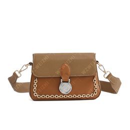 Fashion Women's Chain Handbags Totes Letter Old Flower Handbag Messenger Bag High Quality Leather Mini Purse Clutch Wallet Lady Shoulder Bag M45559