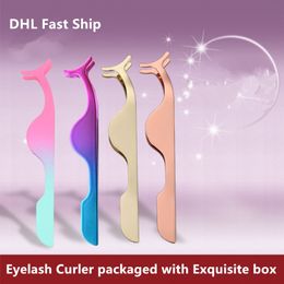 4 Styles Eyelash Curler Colourful Stainless Steel Eyelash Clip Curling Tool Clip Tools Cosmetic Tools DHL Fast Ship