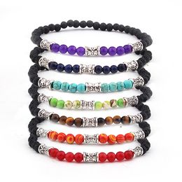 Beads Adjustable Bracelet Bohemia Unisex Women Chakra Bracelets Beautiful natural stone necklace