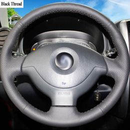 New DIY Sewing-on Leather Steering Wheel Cover Exact Fit For Suzuki Jimny