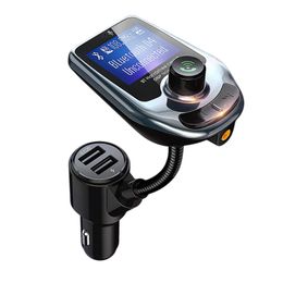 Bluetooth 5.0 FM Transmitter Car AUX USB Wireless Handsfree MP3 Player QC3.0 USB Fast Charging Charger