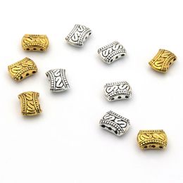 200Pcs Antique Silver gold 3 Holes Loose Beads Connectors Pendant Charms For necklace Jewelry Making findings 11x8.5mm