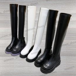 Boots Womens Genuine Leather Sexy Boot Bling High Through Thighhigh Club Party Ladies Boot With Box