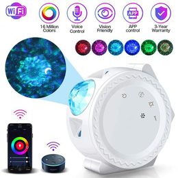 WIFI Remote Projector Star Starry Sky Night Light Ocean Wave Sky Projector Water Wave Night Lamp Sky Laser Galaxy Projector