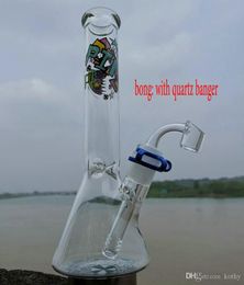 Kothyshops Glass Bong Dab Rig Water Pipes 10" Tall Beaker Big Bowl OR Quartz Banger Bongs Heady Pipe Wax Oil Rigs