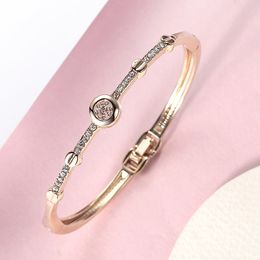 Titanium Steel Fashionable Accessories Simple Diamond Bracelet Geometry Wristwatch Chain Gifts For Girlfriend Exquisite Elegant Bracelet