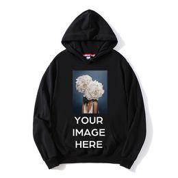 Spring Autumn Men New Casual Street Wear Sweatshirts Can Custom Printed Photo Male/female Long Sleeve Pullover Hoodies Y0319