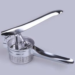 Potato Mashers Ricers Kitchen Cooking Tools Stainless Steel Pressure Mud Puree Vegetable Fruit Press Maker Garlic Presser LX2794