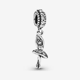 100% 925 Sterling Silver Ballerina Dangle Charms Fit Original European Charm Bracelet Fashion Women Wedding Engagement Jewellery Accessories