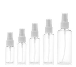 10ML 20ML 30ML 50ML 60ML 80ML 100ML Plastic Clear Spray Bottles Refillable Fine Mist Sprayer Bottles Makeup Cosmetic Atomizers