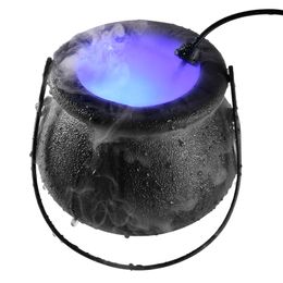 Halloween witch atomizer lamp Halloween decoration witch frosted pot Fog Machine lighting 3 Colours Changing atmosphere fog Maker
