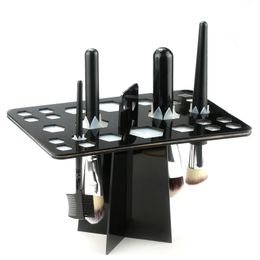 26 Holes Cosmetic Organiser Stand For Brush Holder Makeup Brushes Drying Rack Organiser Shelf Foundation Brushes Dryer Tool