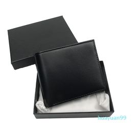 New-card wallet fashion bag thin style pocket wallet top leather credit card holder handbag black box sandbag portfolio260C