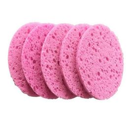 Wood Pulp Sponge Cellulose Compress Cosmetic Puff Facial Washing Sponge Face Care Cleansing Makeup Remover Tools