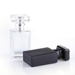 Canada Cheap Wholesale 30ml Rectangular Perfume Spray Bottles 1 OZ Empty Pump Perfume Bottles With Travel Size fast ship