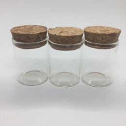 Pyrex Thick Glass Portable Mini Dry Herb Tobacco Spice Miller Stash Bottle Case Cork Sealing Cap Storage Container Smoking Jars DHL Free