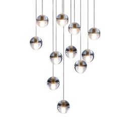 Modern Bubble Crystal Chandeliers Lighting G4 Led Bulb Light Meteor Rain Drop Ceiling Pendant Lights Meteoric Shower Stair Light 110V 220V Dining Room Modern Bubble Crystal Chandeliers Lighting G4 Led Bulb Light Meteor Rain Drop Ceiling Pendant Lights Meteoric Shower Stair Light 110V 220V Dining Room