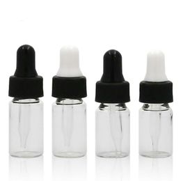 2017 New 3ml 4ml glass bottles, essential oils are divided into bottles, dropper, screw bottle, small sample, cosmetics LX3333