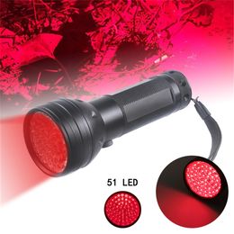 625nm Red Light Tragbare 5W 51 LED rot Taschenlampe Vein Viewer-Finder-Signal-Licht für Krankenschwestern Helfer Jagd