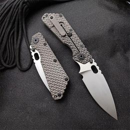 Promotion High End Tactical Folding Knife D2 Drop Point Stone Wash Blade TC4 Titanium Alloy Handle EDC Pocket Knives EDC Gear