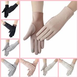 Sexy Summer Women Uv Sunscreen Short Sun Female Gloves Fashion Lace Driving Of Thin Touch Screen Lady Gloves