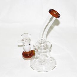 Beaker Smoking Accessories Blue Glass Water Bongs Hookahs Oil Rigs Dab Bong Recycler Rig With 14mm banger