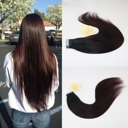 Large Stock Top Quality Virgin Brazilian Hair 100% Remy Human Hair Double Drawn PU Tape Hair Extensions